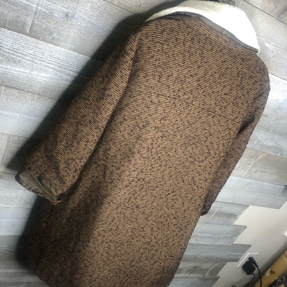 RVCA brown sherpa collar wool blend jacket - Picture 4 of 4